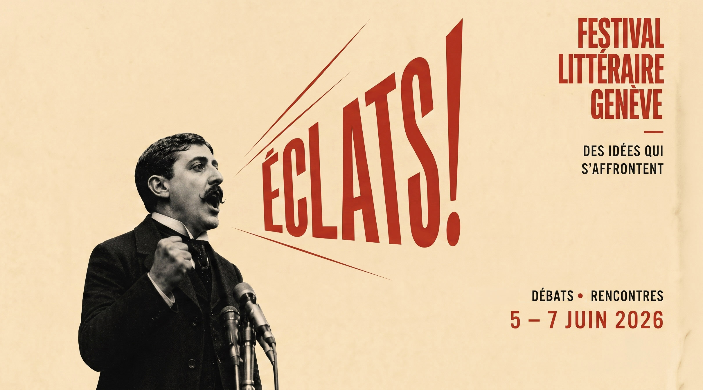 Affiche Éclats, festival littéraire de Genève